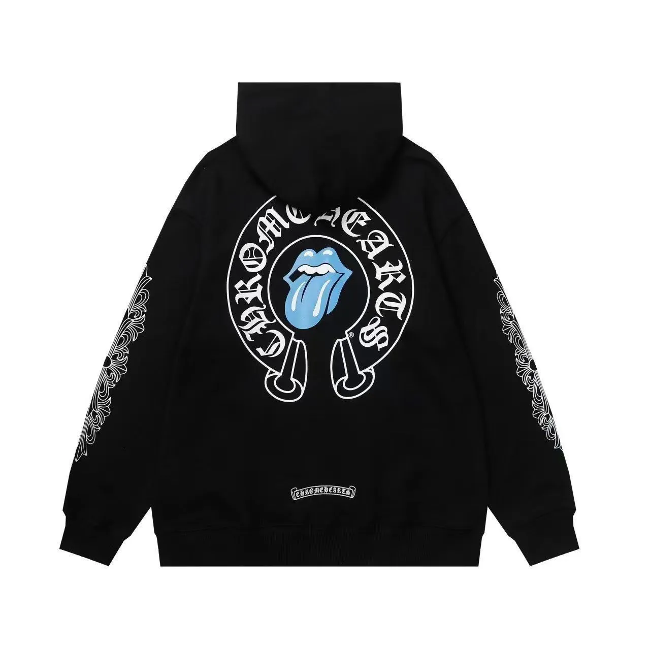 Q34—P230 -Chrome Hearts/Chrome Hearts printed zipper sweatshirt cardigan jacket -420 grams of high-density, high-quality wool, soft, delicate and skin-friendly, soft and silky to the touch, warm and skin-friendly -The hardware zipper accessories are all customized and full of details -Colour: black -Size: S M L XL